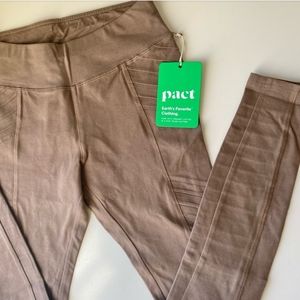 Pact organic umber moto leggings size S